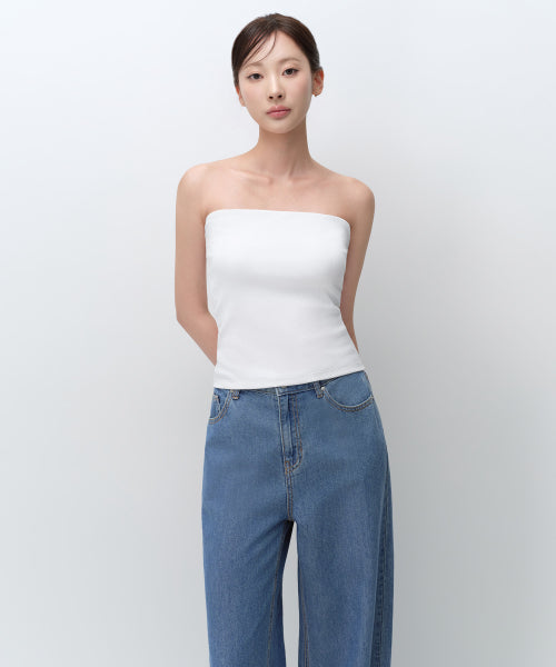MUSINSA STANDARD WOMAN MUSINSA STANDARD WOMAN Tube Bra Top White