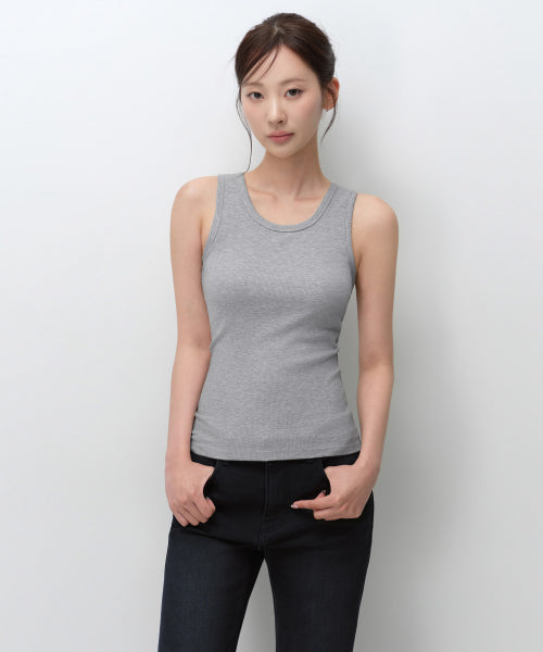 MUSINSA STANDARD WOMAN MUSINSA STANDARD WOMAN Essential Bra Tank Top Medium Gray