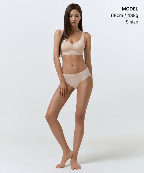 MUSINSA STANDARD WOMAN Comfort Seamless Bra - Light Beige