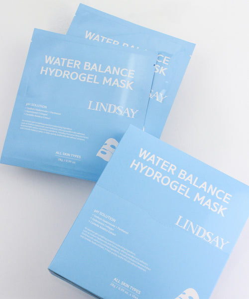 LINDSAY LINDSAY Collagen Hydrogel Water Balance Moisture Facial Gel Mask Pack (10 packs)