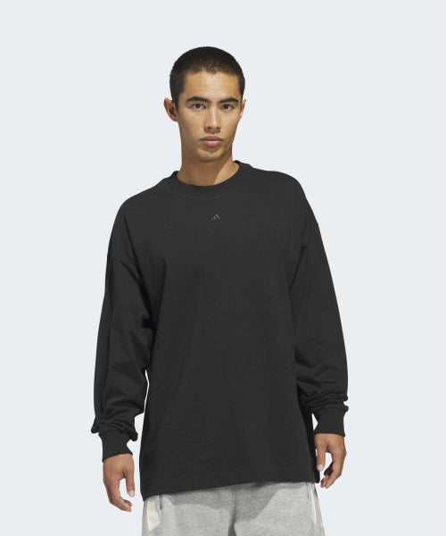 ADIDAS ADIDAS Basketball Long Sleeve Tee - Black:White