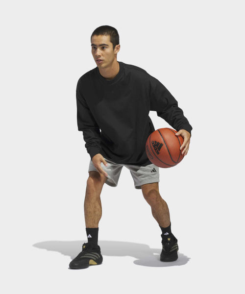 ADIDAS ADIDAS Basketball Long Sleeve Tee - Black:White