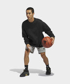 ADIDAS ADIDAS Basketball Long Sleeve Tee - Black:White