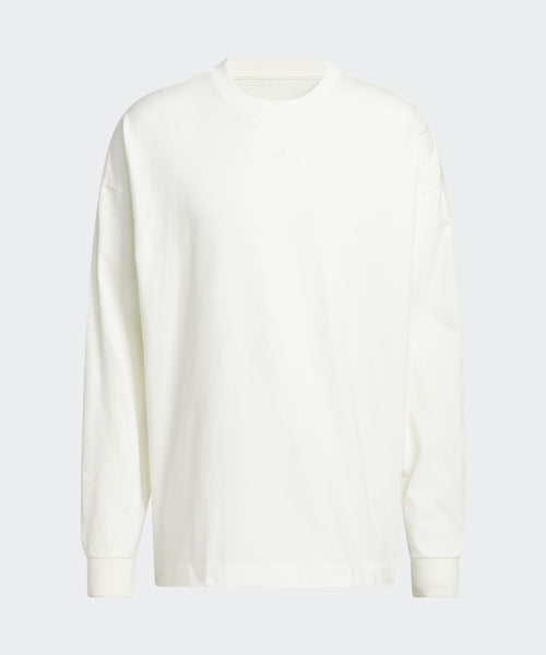 ADIDAS ADIDAS Basketball Long Sleeve Tee - White:Black