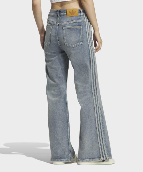 ADIDAS ADIDAS Washed Flare Pants - Light Denim