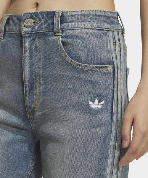 ADIDAS ADIDAS Washed Flare Pants - Light Denim