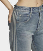 ADIDAS ADIDAS Washed Flare Pants - Light Denim