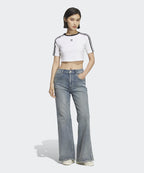 ADIDAS ADIDAS Washed Flare Pants - Light Denim