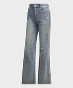 ADIDAS ADIDAS Washed Flare Pants - Light Denim