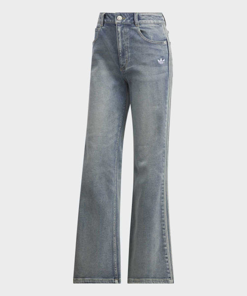 ADIDAS ADIDAS Washed Flare Pants - Light Denim