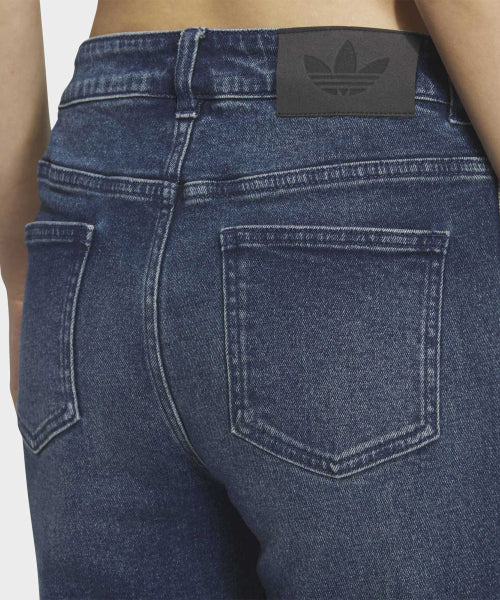 ADIDAS ADIDAS Washed Flare Pants - Mid Blue Denim
