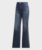 ADIDAS ADIDAS Washed Flare Pants - Mid Blue Denim