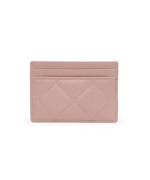 MATIN KIM MATIN KIM PUFF QUILT CARD WALLET in Pink
