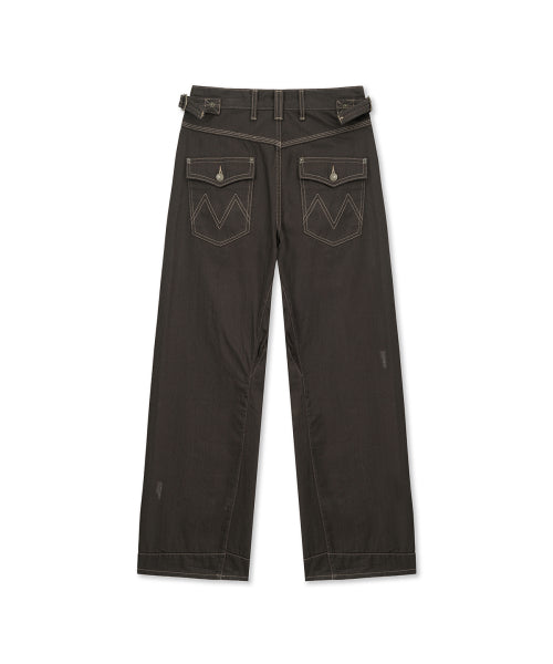 MATIN KIM MATIN KIM Denim Pants with Waist Buckle