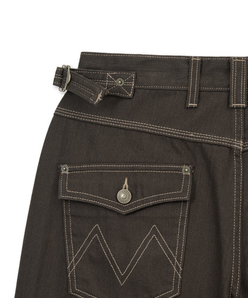MATIN KIM MATIN KIM Denim Pants with Waist Buckle