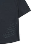 MATIN KIM MATIN KIM Graffiti Round Hem Crop Top