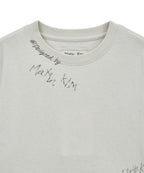 MATIN KIM MATIN KIM Graffiti Round Hem Crop Top