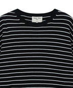 MATIN KIM MATIN KIM STRIPE DAMAGED LOOSE PULLOVER