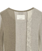 MATIN KIM MATIN KIM Color Block Slim Knit Cardigan