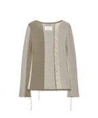 MATIN KIM MATIN KIM Color Block Slim Knit Cardigan