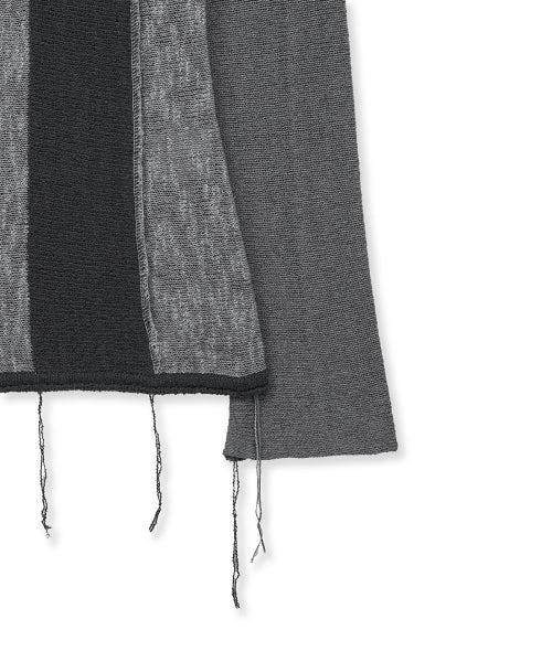 MATIN KIM MATIN KIM Color Block Slim Knit Cardigan