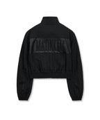 MATIN KIM MATIN KIM Cropped Embroidery Back Logo Jumper
