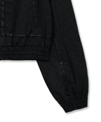 MATIN KIM MATIN KIM Cropped Embroidery Back Logo Jumper