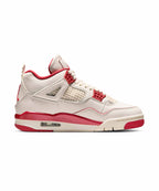 NIKE NIKE Air Jordan 4 Retro Pale Ivory and Tough Red W