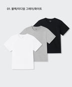 MUSINSA STANDARD WOMAN MUSINSA STANDARD WOMAN T-Shirt 3-Pack