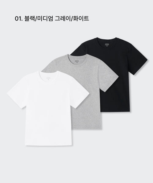 MUSINSA STANDARD WOMAN MUSINSA STANDARD WOMAN T-Shirt 3-Pack