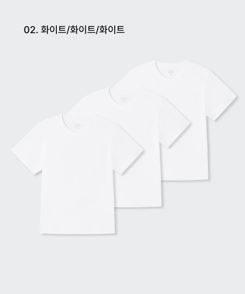 MUSINSA STANDARD WOMAN MUSINSA STANDARD WOMAN T-Shirt 3-Pack