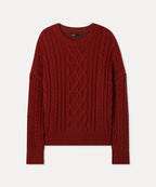 MIXXO MIXXO Aran Cable Pullover Women Size C