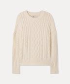 MIXXO MIXXO Aran Cable Pullover Women Size C