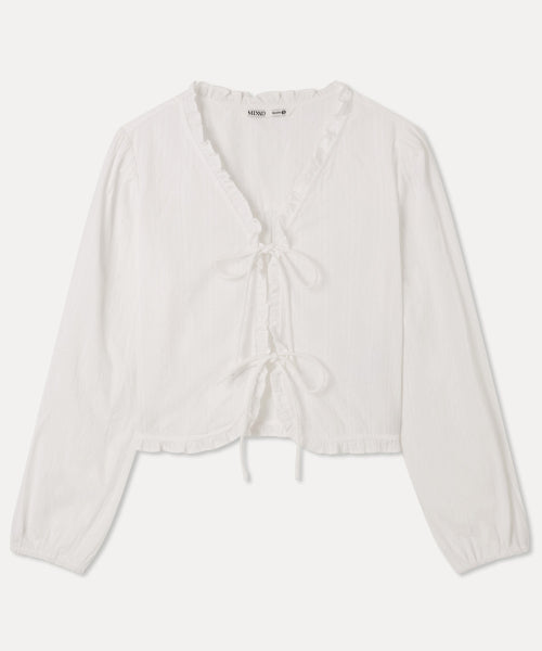 MIXXO MIXXO Frill Cardigan Type Blouse