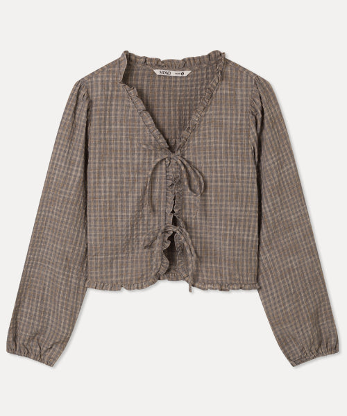 MIXXO MIXXO Frill Cardigan Type Blouse