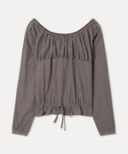 MIXXO MIXXO Check Shirring Blouse Size C