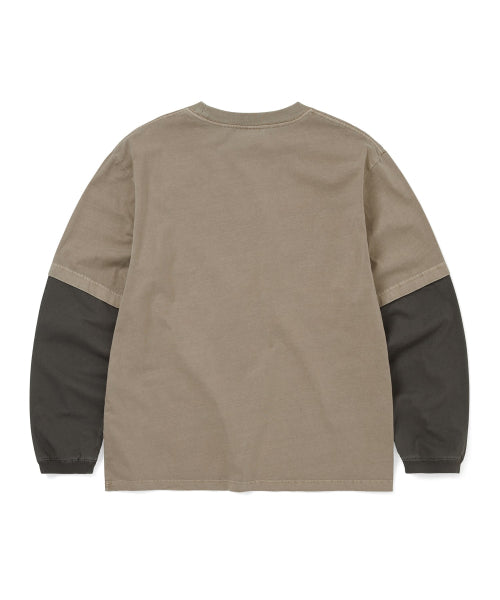 THISISNEVERTHAT THISISNEVERTHAT Layered L/S Tee Desert Grey