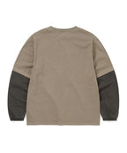 THISISNEVERTHAT THISISNEVERTHAT Layered L/S Tee Desert Grey