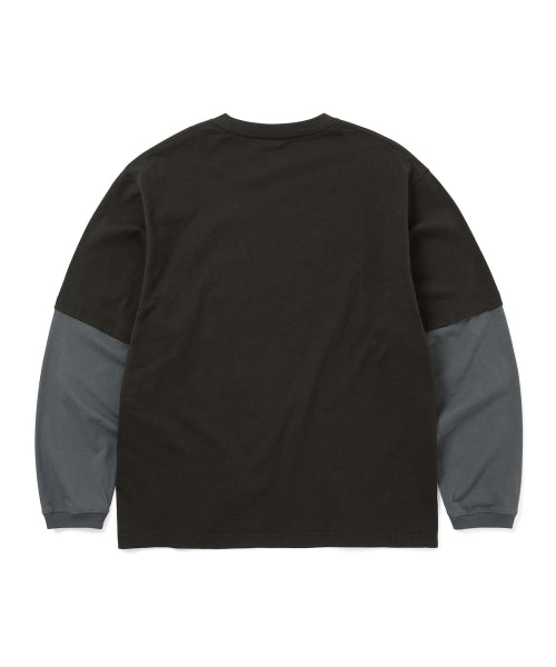 THISISNEVERTHAT THISISNEVERTHAT Layered L/S Tee Off Black