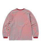 THISISNEVERTHAT THISISNEVERTHAT Striped L/S Tee Red