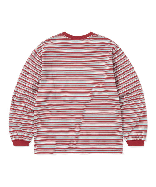 THISISNEVERTHAT THISISNEVERTHAT Striped L/S Tee Red