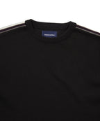 THISISNEVERTHAT THISISNEVERTHAT Striped Sleeve Knit Crew Black