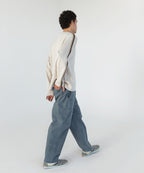 THISISNEVERTHAT THISISNEVERTHAT Striped Sleeve Knit Crew Ivory