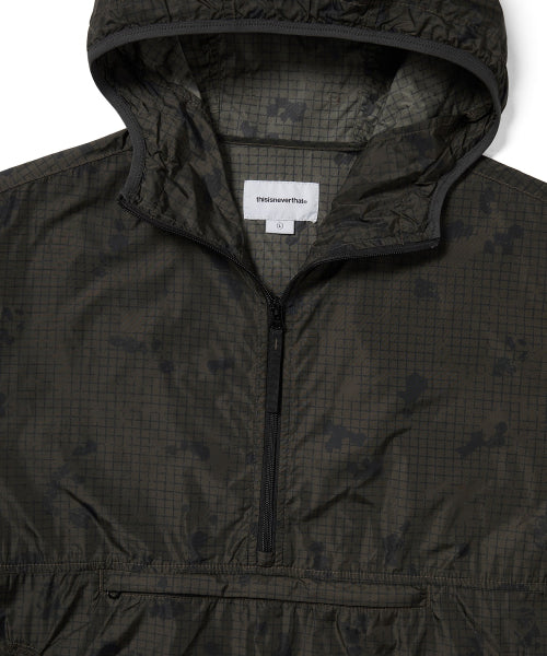 THISISNEVERTHAT THISISNEVERTHAT Grid Nylon Anorak Dark Olive