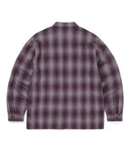 THISISNEVERTHAT THISISNEVERTHAT Nep Check Zip Shirt Burgundy