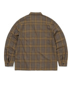 THISISNEVERTHAT THISISNEVERTHAT Nep Check Zip Shirt Brown
