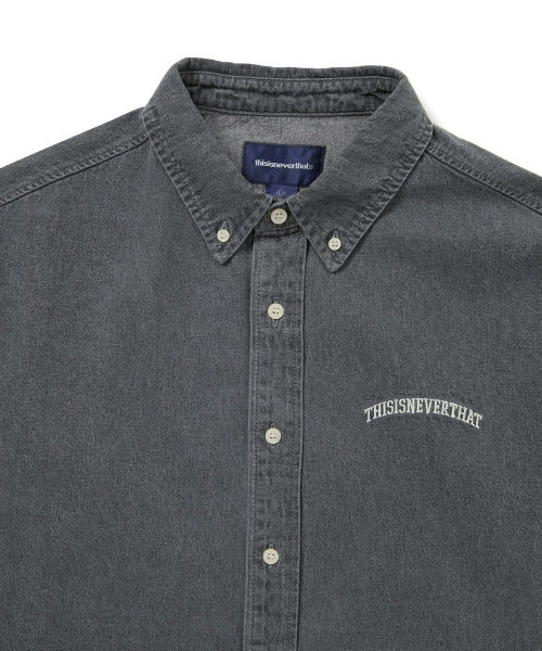 THISISNEVERTHAT THISISNEVERTHAT Washed Denim Shirt Dusty Grey