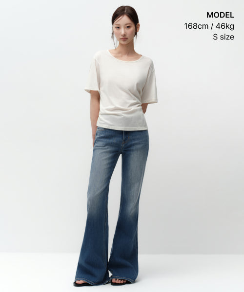 MUSINSA STANDARD WOMAN MUSINSA STANDARD WOMAN T-Shirt Cream