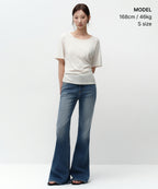 MUSINSA STANDARD WOMAN MUSINSA STANDARD WOMAN T-Shirt Cream