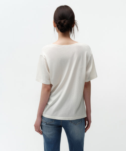 MUSINSA STANDARD WOMAN MUSINSA STANDARD WOMAN T-Shirt Cream